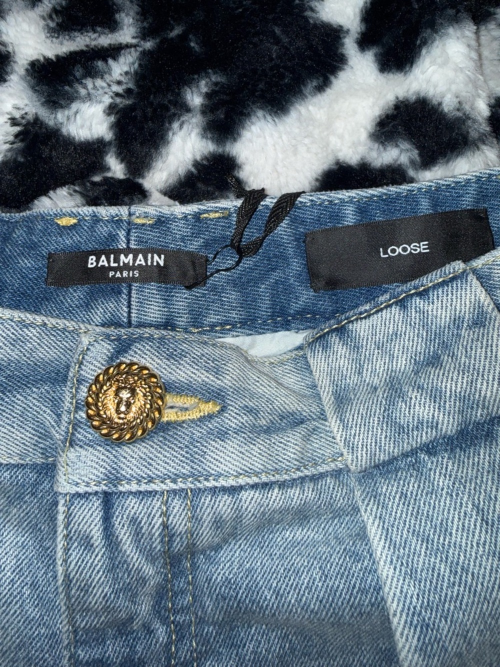 Balmain Light Blue Wide-Leg Pleated Jeans - Women - Picture 5 of 10
